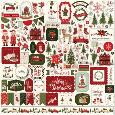 Carta Bella Hello Christmas - Element Sticker